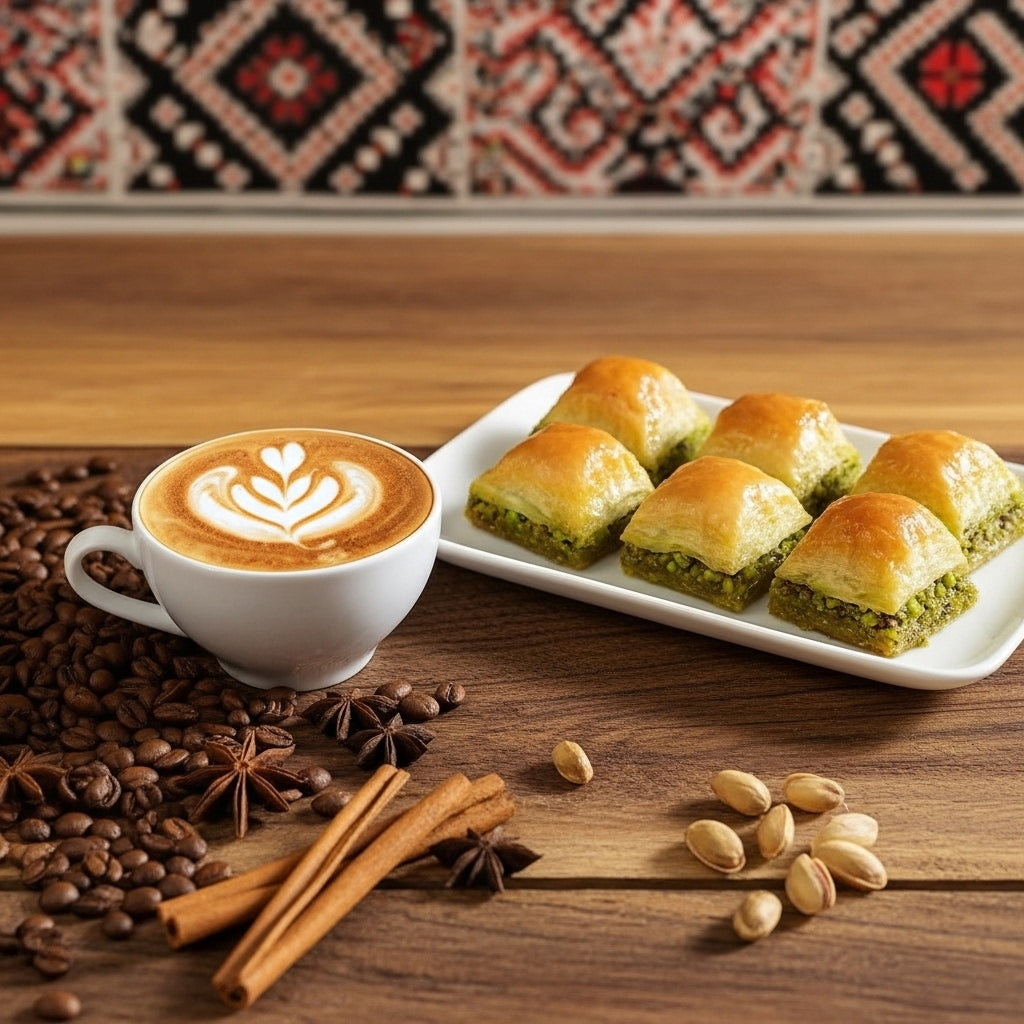 Baqlawa with pistachios